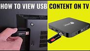 How to connect a USB pen drive to TV to view photos, videos, music and files.