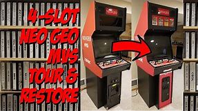 4-Slot Neo Geo Big Red MVS Cabinet Quick Tour & Restore - Neo-Alec | Basement Brothers