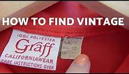 HOW TO FIND VINTAGE CLOTHING AT THE THRIFT STORE