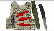 How to attach MORA knife MORAKNIV to MOLLE webbing on your Tac-Vest/Backpack/Battle Belt