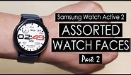 Samsung Galaxy Watch Active 2 Watch Faces Better Than The Apple Watch 5 Watch Faces? [4K]