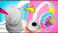 EASY Tutorial || How To Customize Headphones With Colorful Design!