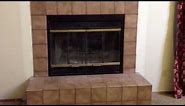 Before and After How to replace an inefficient wood burning fireplace tutorial