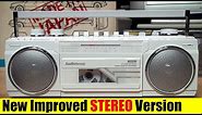 New improved AudioCrazy STEREO cassette boombox!