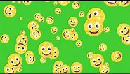 Moon Face Emoji / Smileys Animation | Green Screen | HD | ROYALTY FREE