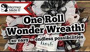 One Roll Wonder Mesh Wreath SO EASY!