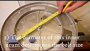 How to replace a turntable belt only 5 steps