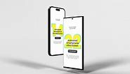Animated iPhone 14 Pro and Galaxy S22 Ultra Mockup
