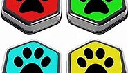 Talking Products, Recordable AAC Talking Sound Buttons for Dogs and Cats Training, 80 Seconds Recording, Pack of 4, Black. with Removeable Clear Cover.