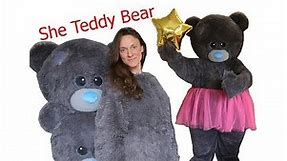 Teddy Bear Girl mascot costume that I made. Suit up and dance)