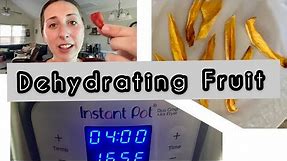 Instant pot Dehydrating Fruit | How to Dehydrate fruit in Instant pot | Dehydrating mangos |