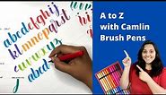 Camlin Brush Pens Calligraphy | Review and Basics of Brush Calligraphy