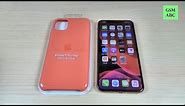 ORIGINAL Apple Silicone Case for iPhone 11 Pro Max - Clementine (Orange)