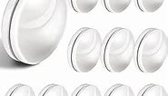 Magnetic Curtain Weights, Plastic Covered Heavy Duty No Sew Shower Curtain Magnets, Avoid Blowing Around, Work for Drapery, Tablecloth, Flag, Outdoor Curtain Liner (White, 12 Sets)