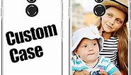 AIPNIS Custom Case for LG G7 ThinQ Personalized Photo Gift Shock Absorption Soft Clear TPU Cover DIY HD Picture
