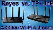 Two Of The Best WIFI 6 Routers Side-By-Side Comparison | Reyee AX3000 Vs. TP-Link Archer AX55