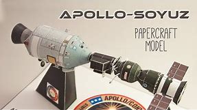DIY Apollo–Soyuz papercraft model (step by step tutorial)