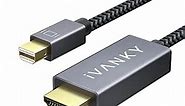Mini DisplayPort to HDMI Cable,iVANKY Mini DP (Thunderbolt) to HDMI Cable 6.6ft,Nylon Braided,Aluminum Shell,Optimal Chip Solution for MacBook Air/Pro,Surface Pro/Dock,Monitor,Projector and More-1080P
