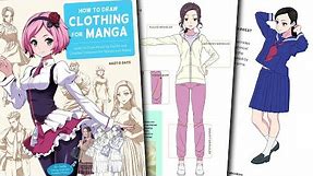 How To Draw Clothing for Manga👕book by Naoto Date drawing drapery & costumes for anime & manga