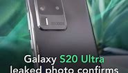 Samsung Galaxy S20 Ultra real-world image shows that major camera bump
