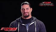Roman Reigns addresses his recovery from surgery: Raw, Oct. 6, 2014