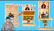 DIY Murphy Bar - How to Build a Secret Liquor Cabinet Wall Mounted Bar - Murphy's Secret