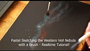 How to Create a Pastel Sketch of a Nebula using a Brush - Realtime Sketching Tutorial