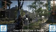 Core i3 8100 vs Core i5 9400F - Red Dead Redemption 2