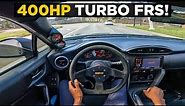 EPIC FIRST DRIVE IN MY 400HP TURBO FRS! - BUILT FA20 & 17 PSI BOOST