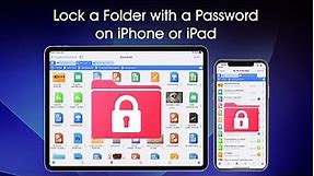 How to Lock a Folder with a Password on your iPhone/iPad