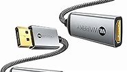 Warrky DisplayPort to HDMI Adapter 2-Pack (4K, UHD), [24K Gold-Plated, Slim Aluminum Shell] Display Port to HDMI/DP to HDMI Adapter for Lenovo, DELL, HP, ThinkPad, GPU, AMD, NVIDIA&More