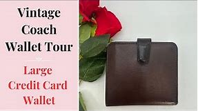 Vintage Coach Wallet Tour | Large Credit Card Wallet | Cristina Moda Vintage Shop