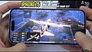 iPhone 15 PUBG Mobile Gaming test | Apple A16 Bionic