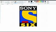 How To Draw SONY SIX Logo using Ms Paint Easily | Drawing Sony TV Logo in easy steps.