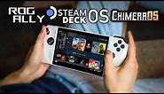 Linux On The ASUS ROG Ally First Look! Steam Deck OS, ChimeraOS On A Powerful Hand Held