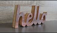 DIY wood projects room decor - Cutting wooden letters