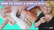 How to paint a simple eye - unicorn figurine