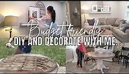 DIY and decorate with me! Hobby lobby clearance and sale finds! | Farmhouse decor ideas