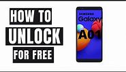 How to unlock Samsung Galaxy A01 with Network Unlock Code
