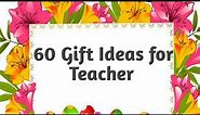 Teacher's Day Gift Ideas