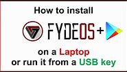 Install FydeOS on Laptop or run it from usb with google play store (Easy step by step guide)
