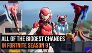 The 5 BIGGEST changes in Fortnite season 9 - New locations and secrets