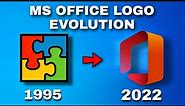 MS Office Logo Evolution (1995-2022) | History of Microsoft Office | Factonian