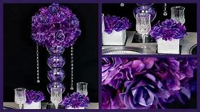 Purple Passion Centerpiece | DIY Wedding Centerpiece | How to create the Passion Purple Centerpiece