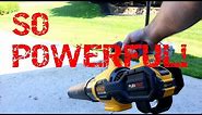 One of the MOST POWERFUL cordless leaf blowers on the market! Dewalt 60v FLEXVOLT Leaf Blower Review