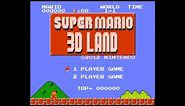 Super Mario 3D Land title screen 8-bit