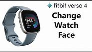 How To Change Clock Face On Fitbit Versa 4