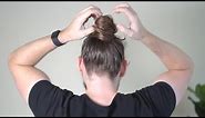 How To Tie A THICK MESSY BUN (Detailed Man Bun Tutorial)