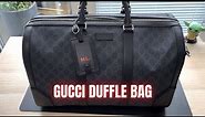 GUCCI - GG Black carry-on duffle bag (Louis Vuitton Keepall alternative)