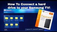 How To | Connect a hard drive to your Samsung TV!